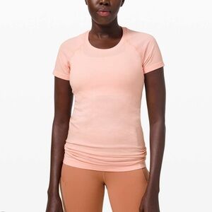 NWT Size 8 Pink lululemon Swiftly Short Sleeve
